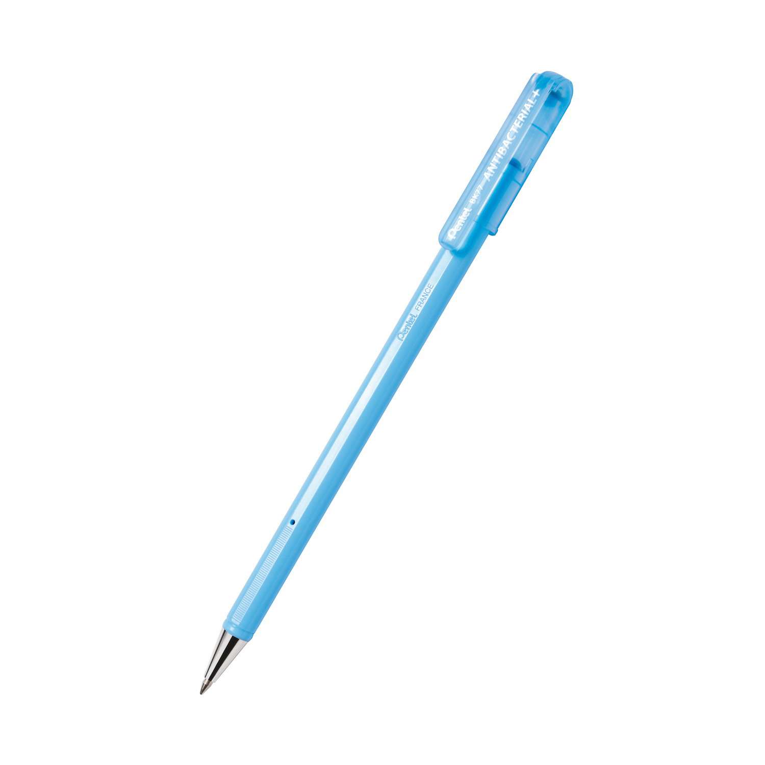 Ручки шариковые Pentel Antibacterial+ синие 2 штуки - фото 1