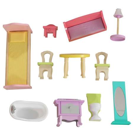 Кукольный домик  KidKraft Поппи с мебелью 11 предметов 65959_KE