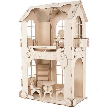 Конструктор ХэппиДом Дом для кукол до 30 см с мебелью HK-D016