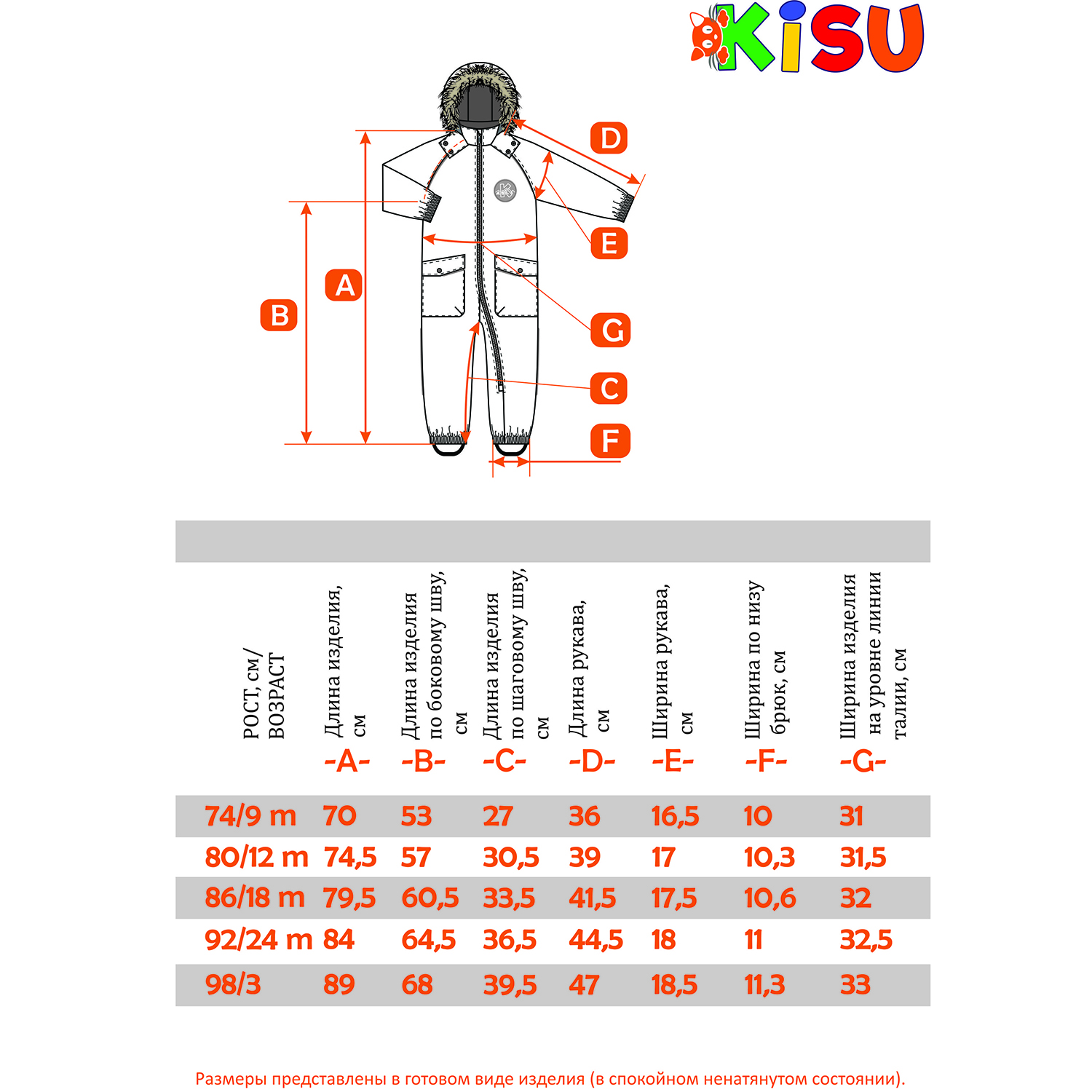 Комбинезон Kisu W20-30601/903 - фото 9