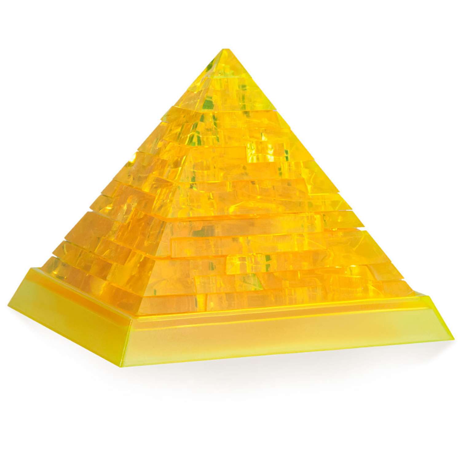 3D Пазл Hobby Day Магический кристалл Пирамида с подсветкой желтая - фото 2