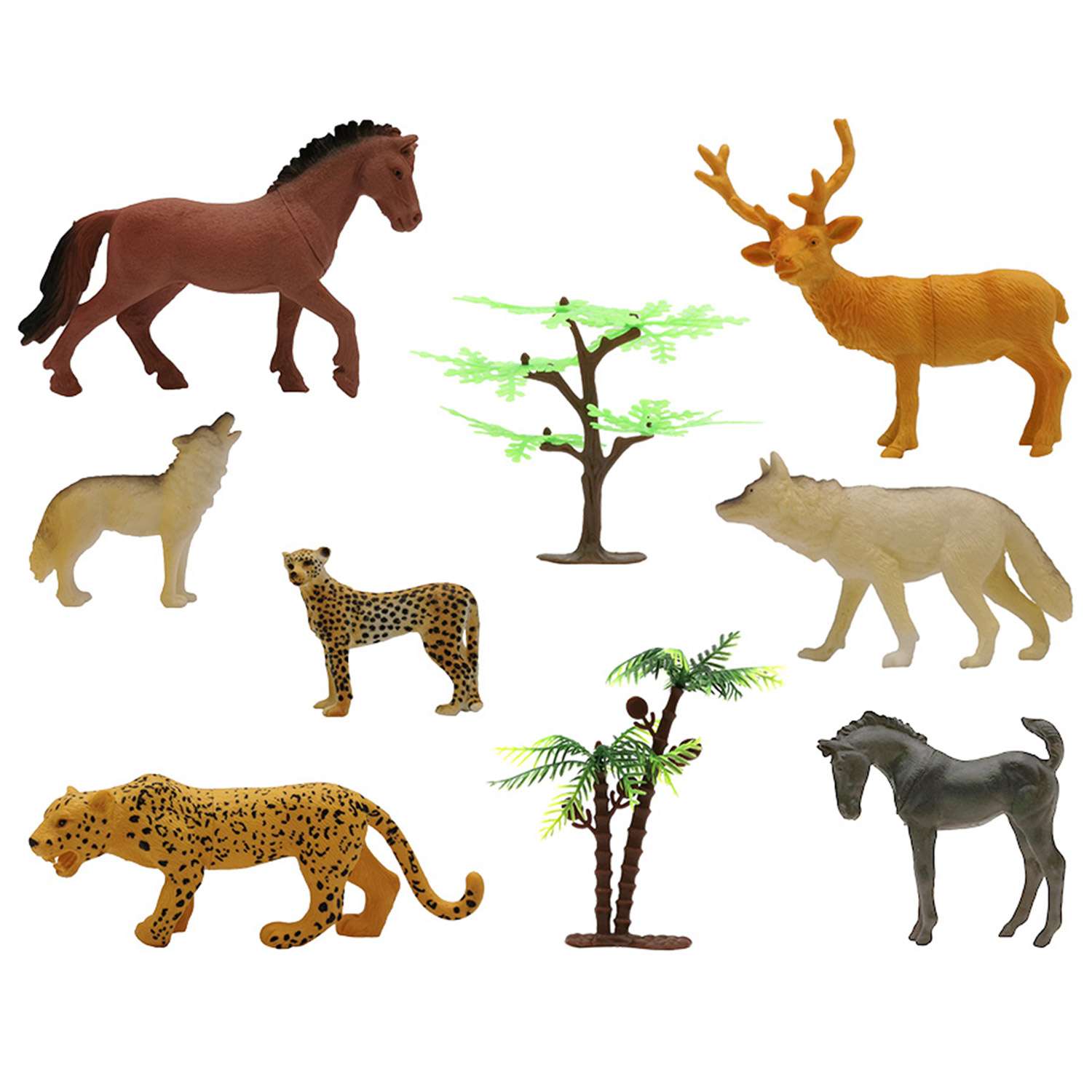 Игровой набор S+S Животные с картой обитания 8 шт Zooграфия - фото 2