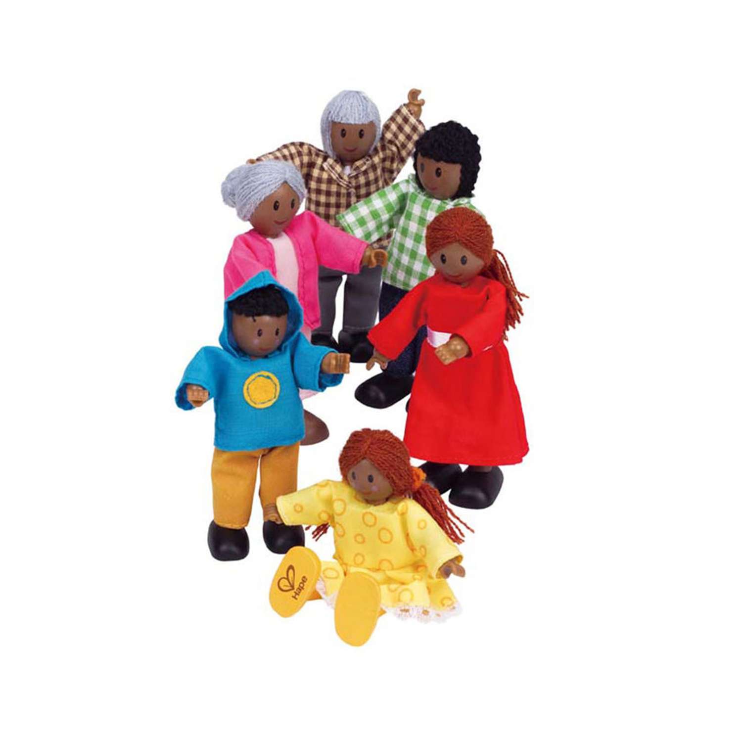 Набор мини-кукол Hape Счастливая афроамериканская семья E3501_HP E3501_HP - фото 2