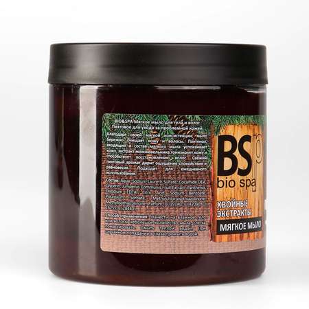 Мыло BSP bio spa мягкое для тела и волос Пихтовое 500 гр