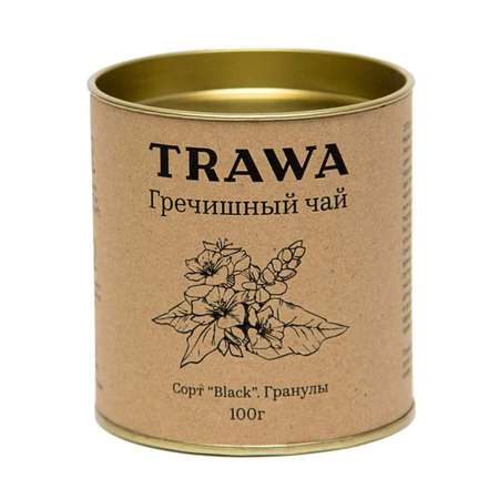 Чай TRAWA Black гречишный гранулы 100г