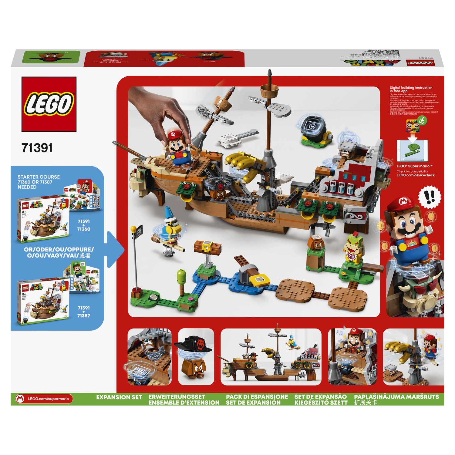 Конструктор LEGO Super Mario Летучий корабль Боузера 71391 - фото 3