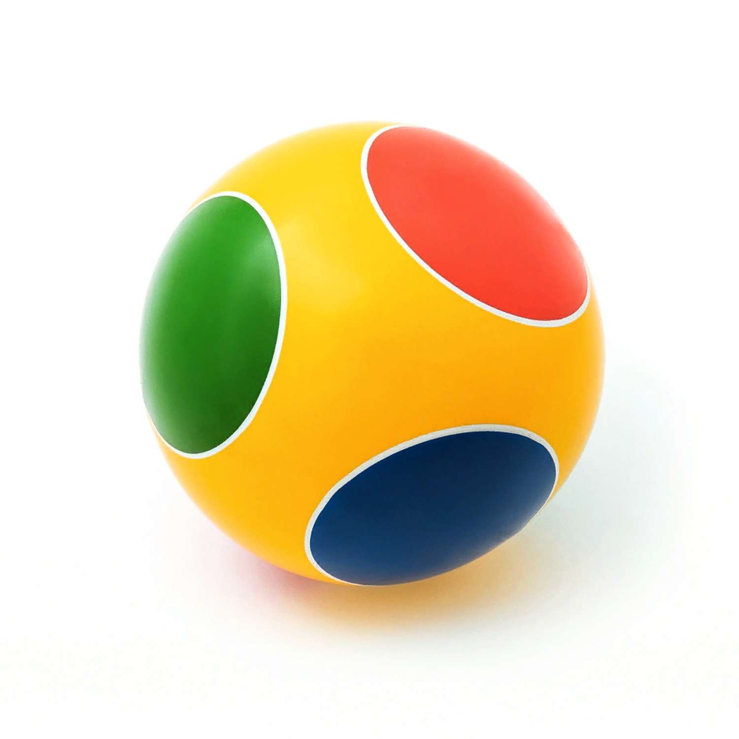 Мяч ЧАПАЕВ Светофор жёлтый 12см 44266 - фото 2