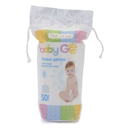 Диски ватные BabyGo 50шт 7884