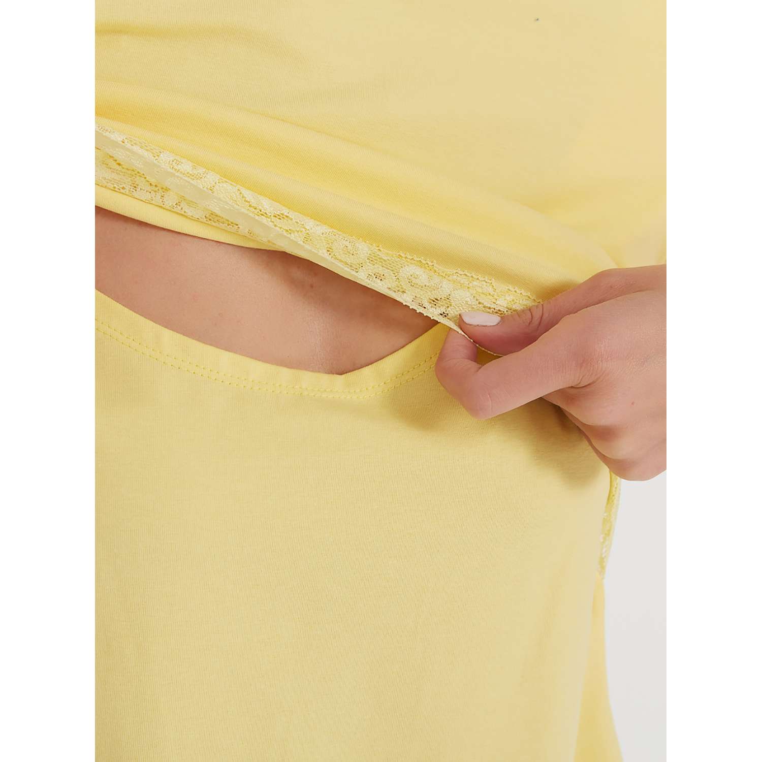 Пижама для кормящих мам Proud Mom ПШКР-0300-светло-желтый - фото 6