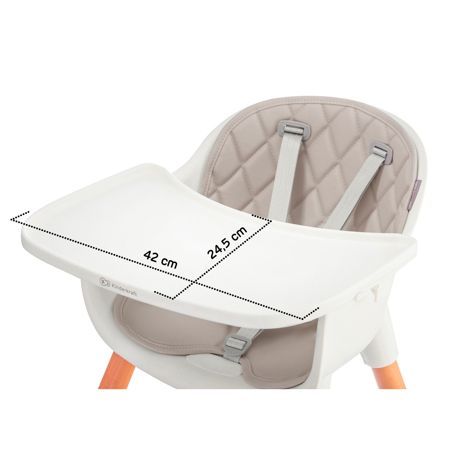 Стул для кормления Kinderkraft Sienna Grey - фото 19