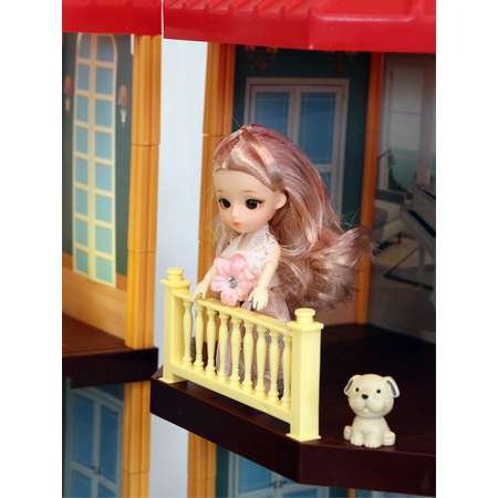 Кукольный домик SHARKTOYS 2 этажа со светом