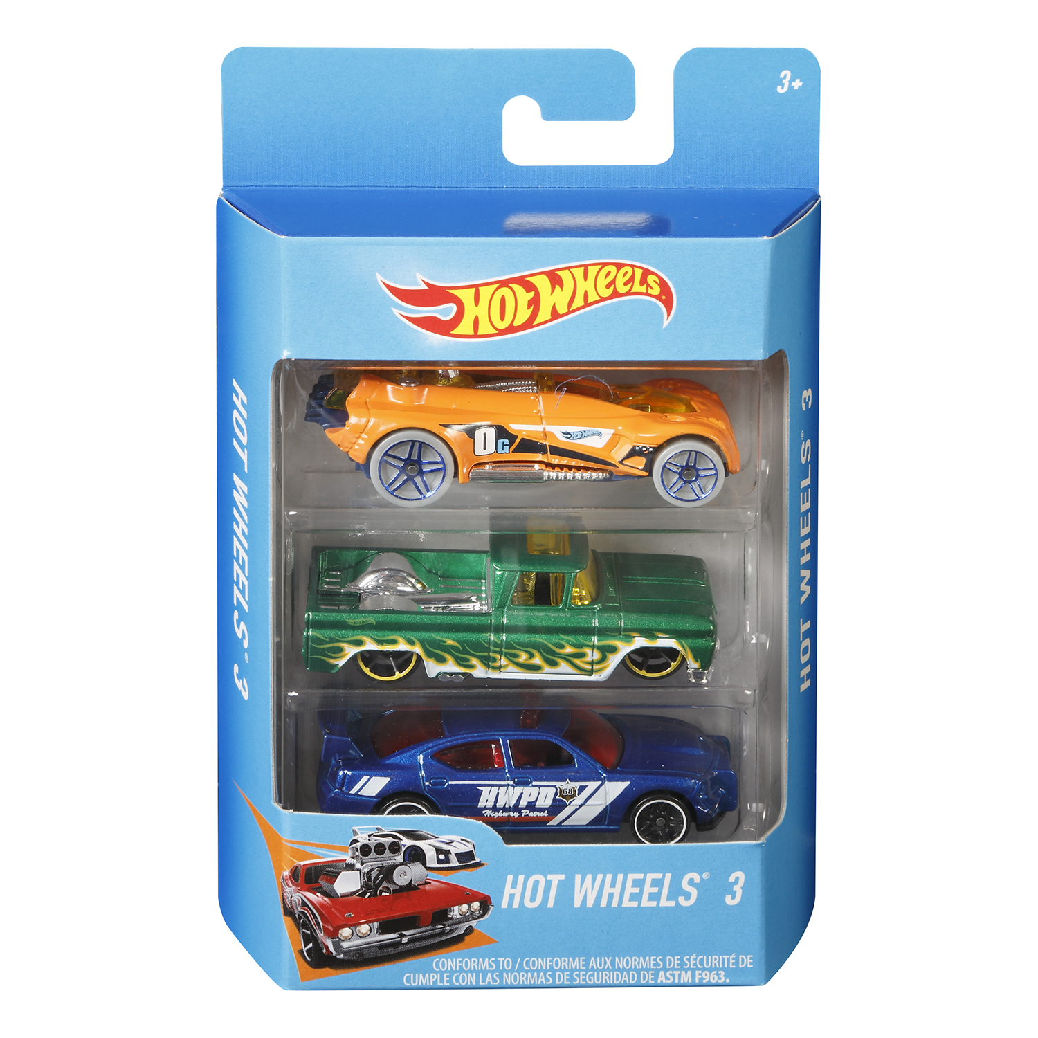 Подарочный набор Hot Wheels из 3 машинок в ассортименте K5904 - фото 7