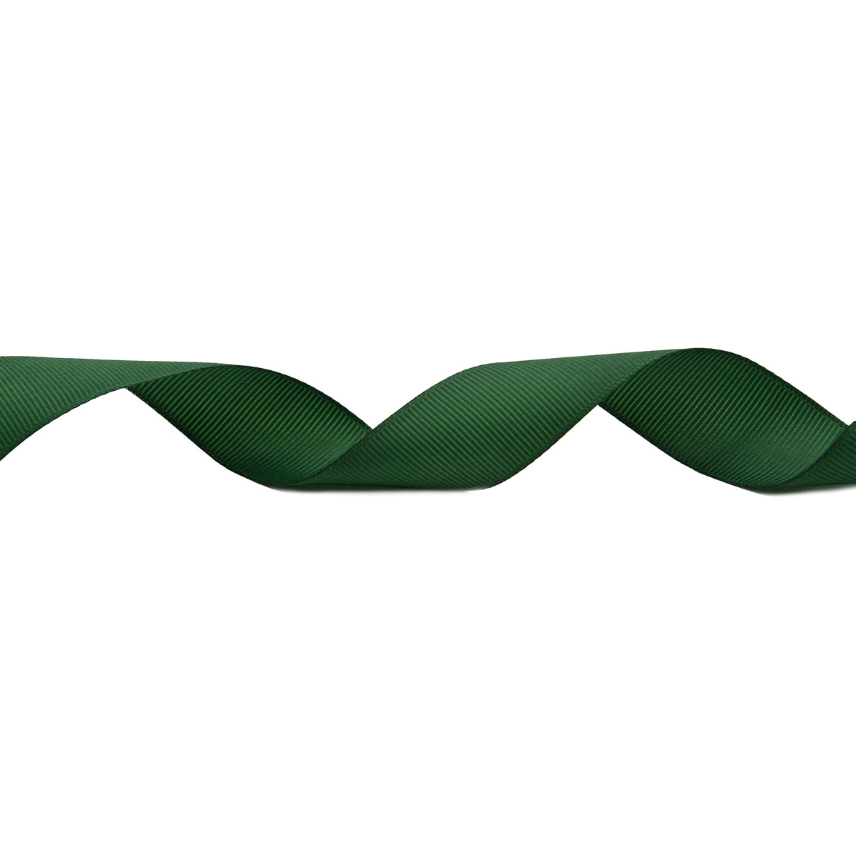 Лента Айрис репсовая упаковочная флористическая 2.5 см 18.28 м 126 темно - зеленый - фото 2