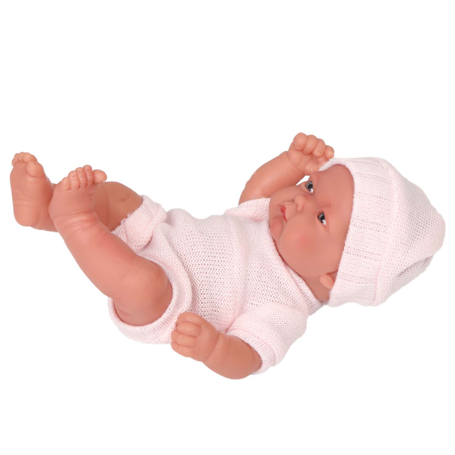 Кукла пупс Antonio Juan Реборн Карла в розовом 26 см виниловая 40070 - фото 9