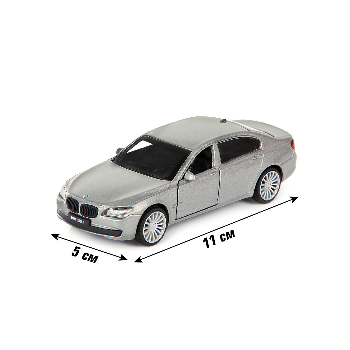 Автомобиль HOFFMANN BMW 760 LI 1:43 инерционный белый 58008 - фото 2