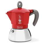 Гейзерная кофеварка BIALETTI Moka Induction красная 4 порции