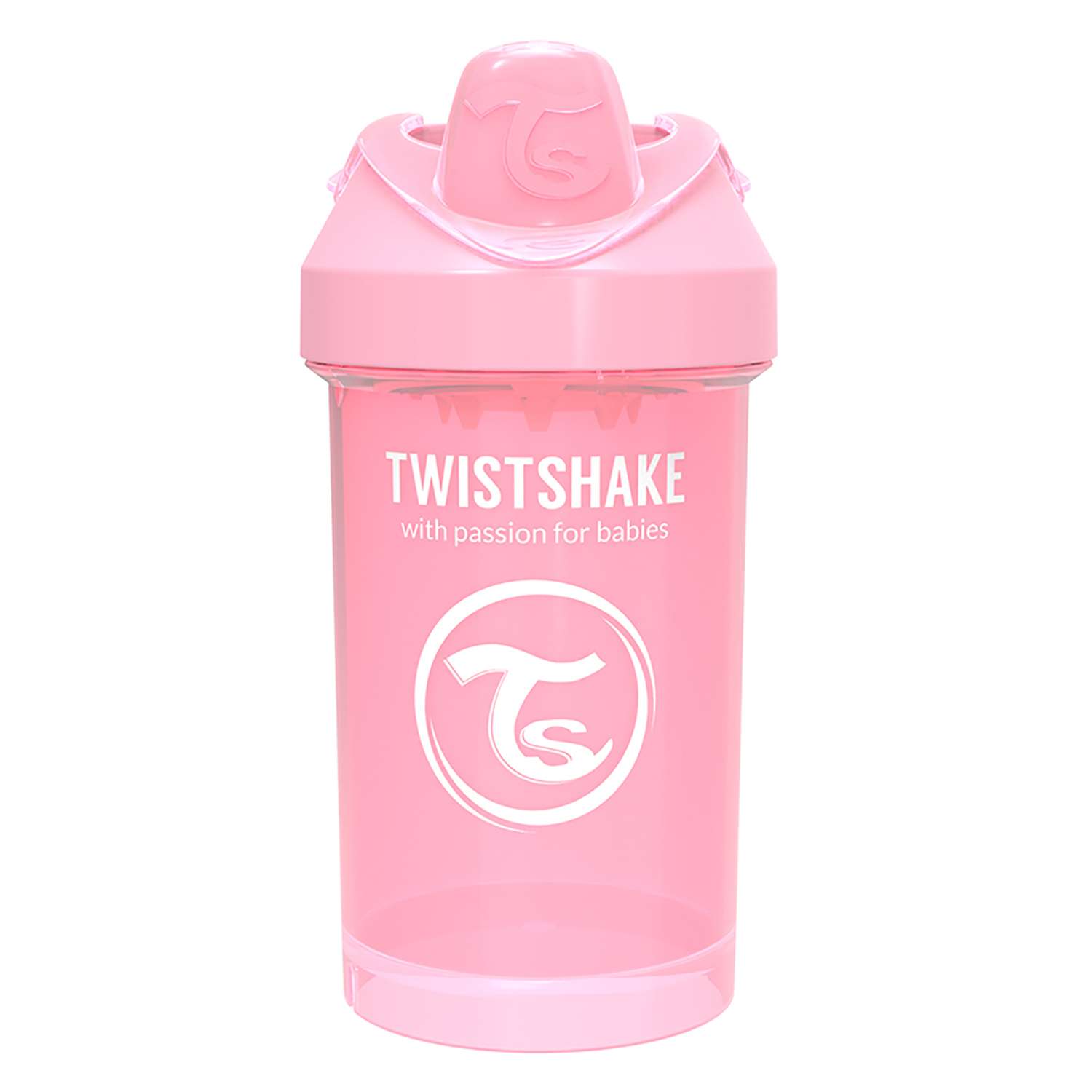 Поильник-непроливайка Twistshake Пастельный розовый 300 мл 8 мес+ - фото 1