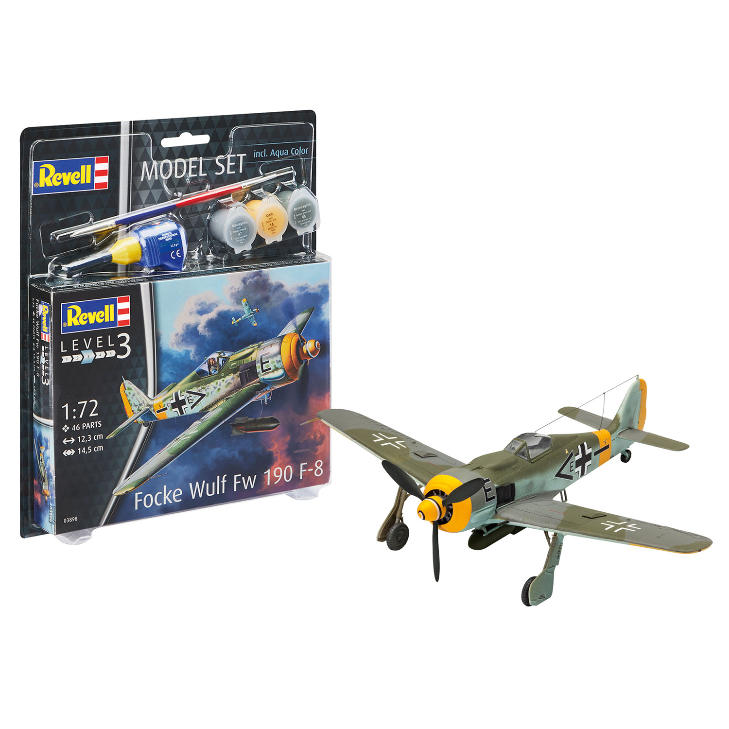 Сборная модель Revell Истребитель Focke Wulf Fw190 F-8 63898 - фото 1