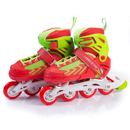 Коньки-ролики 2в1 Mobile Kid Uni Skate L red green