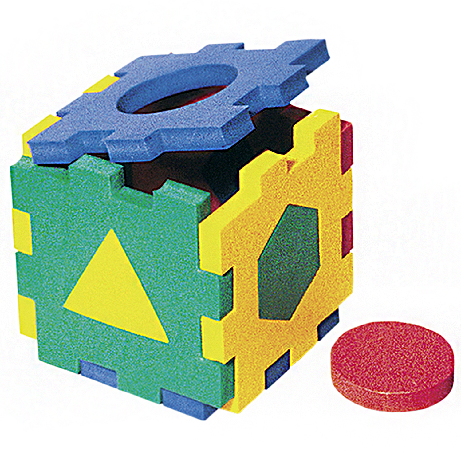 Конструктор Флексика Кубик с геометрическими фигурами - фото 2