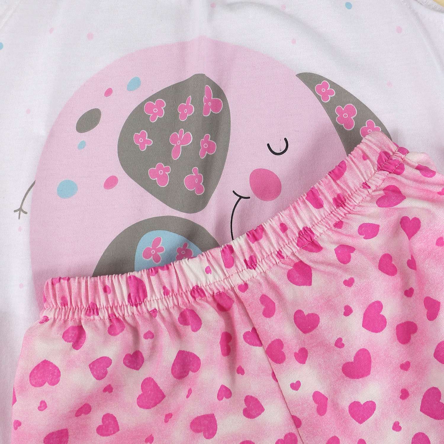 Пижама Babycollection 00-00029560белый светло-розовый - фото 3