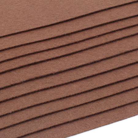 Фетр Astra Craft Листовой мягкий размер 20 на 30см в упаковке 10 шт цвет коричневый