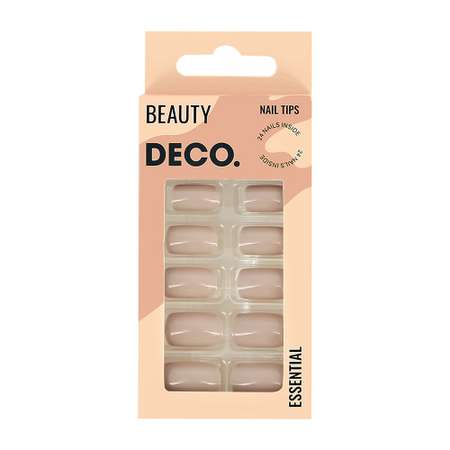 Накладные ногти DECO. Essential taupe 24 шт + клеевые стикеры 24 шт