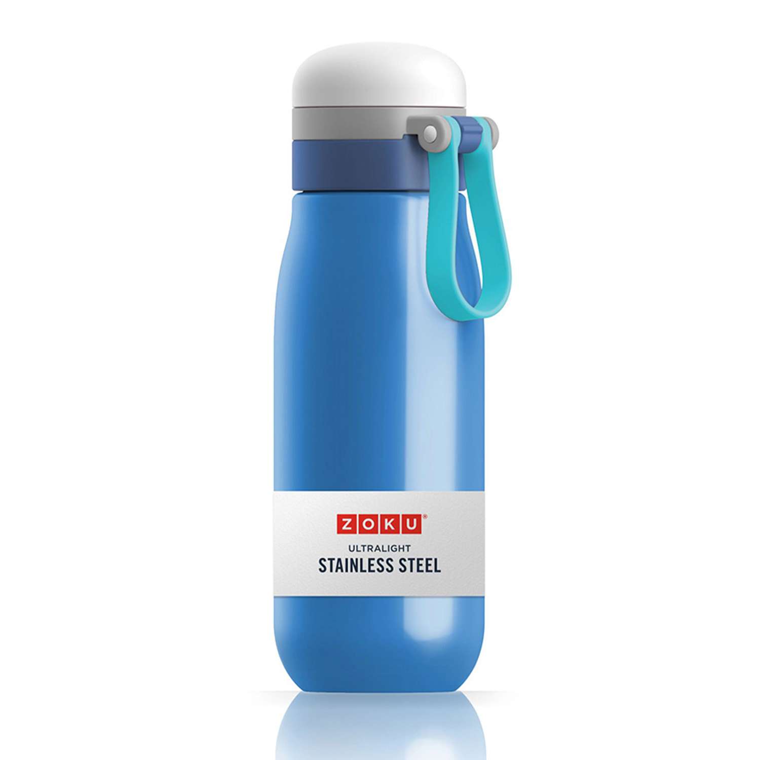 Бутылка Zoku вакуумная 500 мл синяя из нержавеющей стали - фото 2