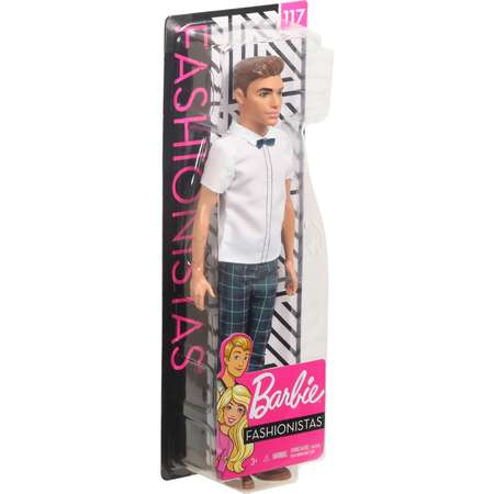 Кукла Barbie Игра с модой Кен 117 В клетчатых брюках FXL64