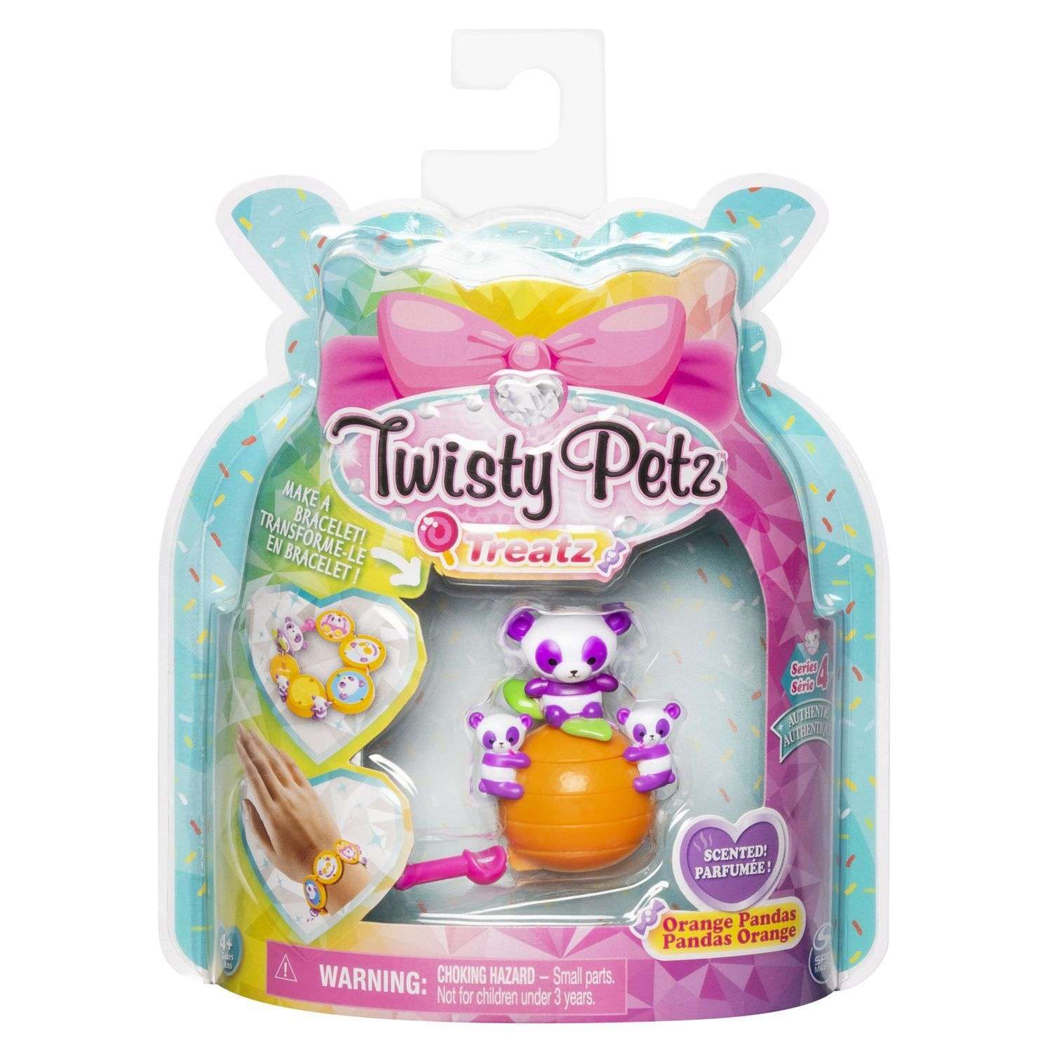 Набор для создания браслетов Twisty Petz Сладость Orange Pandas 6055925/20122521 - фото 1