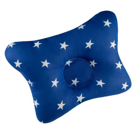 Подушка BIO-TEXTILES Малютка синие звезды
