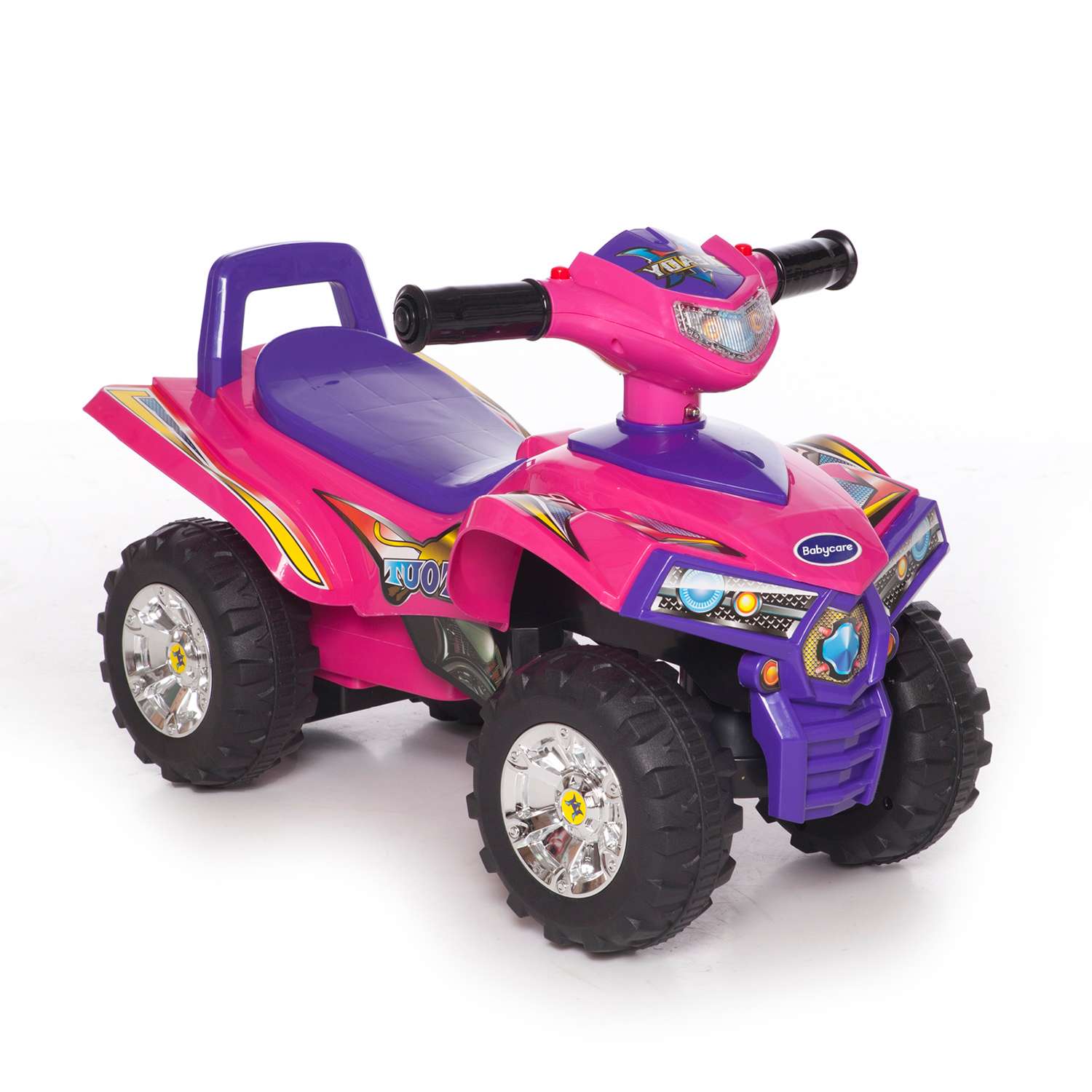 Каталка BabyCare Super ATV розовый фиолетовый - фото 1