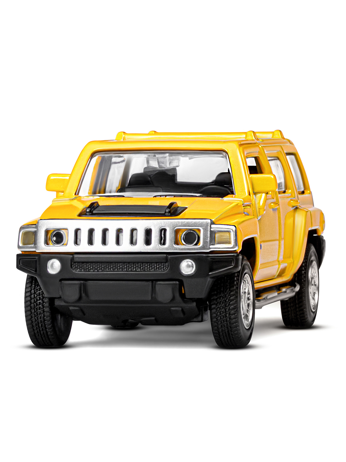 Внедорожник АВТОпанорама Hummer 1:43 инерционный желтый JB1251268 - фото 9