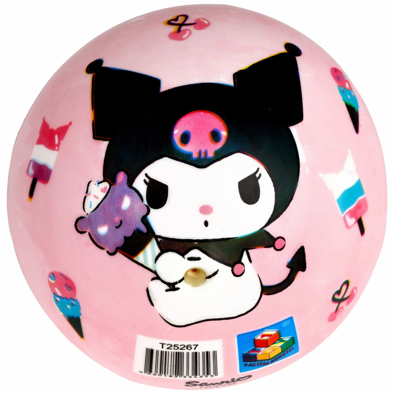 Мяч детский 1TOY Hello Kitty светло-розовый 15 см - фото 5