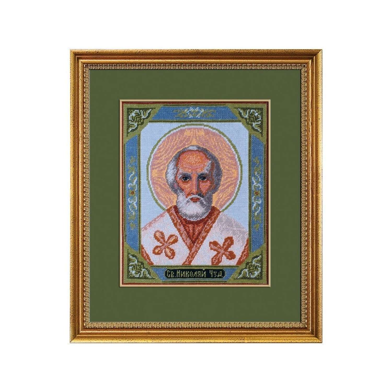 Набор для вышивания РС Студия крестом иконы 130 Николай - чудотворец 28х23см - фото 3