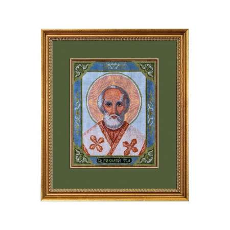 Набор для вышивания РС Студия крестом иконы 130 Николай - чудотворец 28х23см