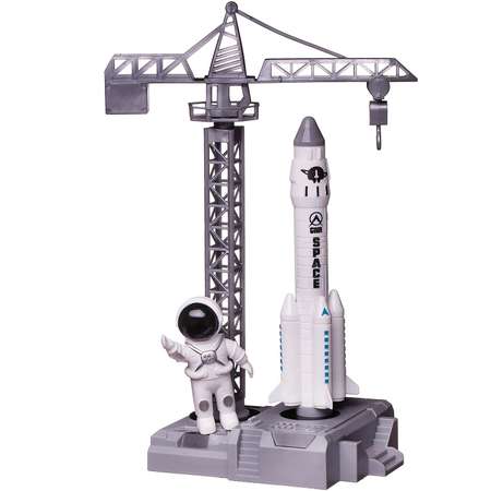 Игровой набор Junfa Покорители космоса стартовая площадка шаттл и мини-ракета и 3 космонавта