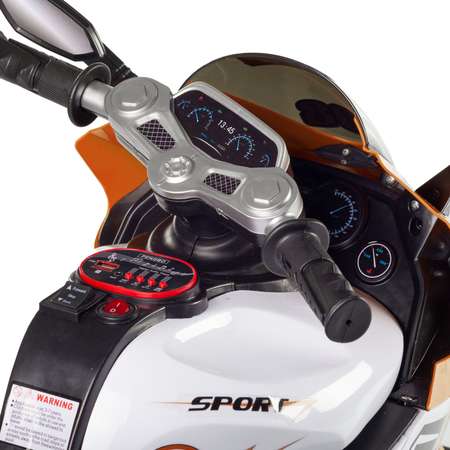 Мотоцикл BABY STYLE на аккумуляторе оранжевый со светом