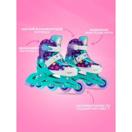 Раздвижные роликовые коньки Sport Collection Kitty Mint L 37-40