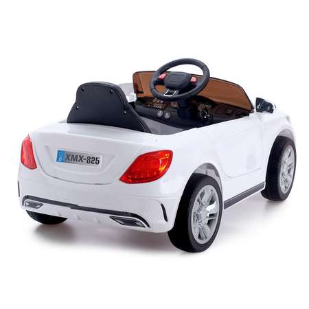 Электромобиль Sima-Land S CLASS 2 мотора EVA колеса кожаное сидение цвет белый