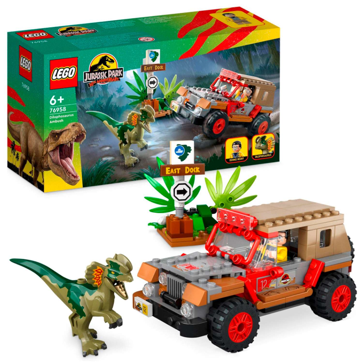 Конструктор детский LEGO Jurassic World Засада Дилофозавра 76958 - фото 1