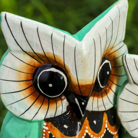 Набор Sima-Land сувенирный «Разноцветные совы» зеленые