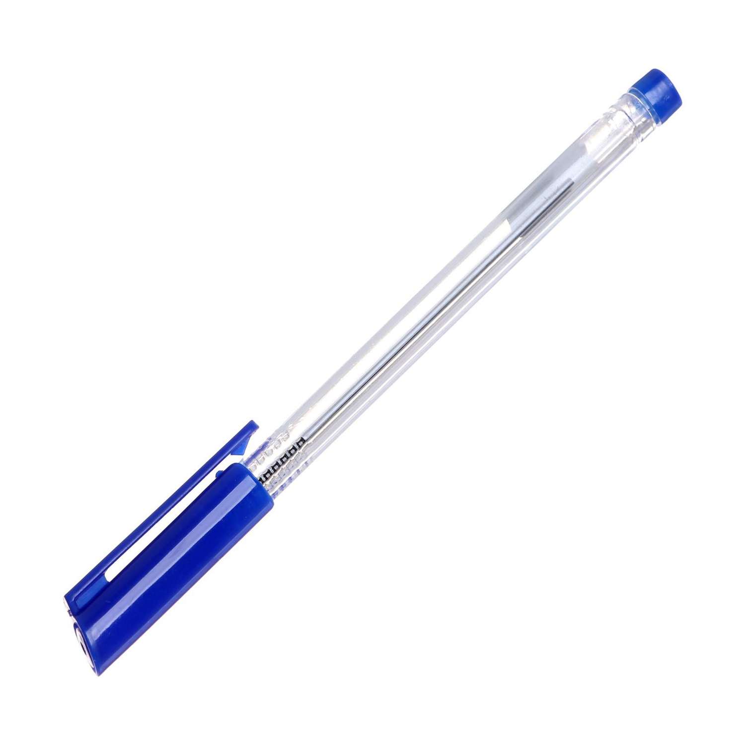 Ручка Calligrata 1.0 мм синяя корпус прозрачный - фото 1