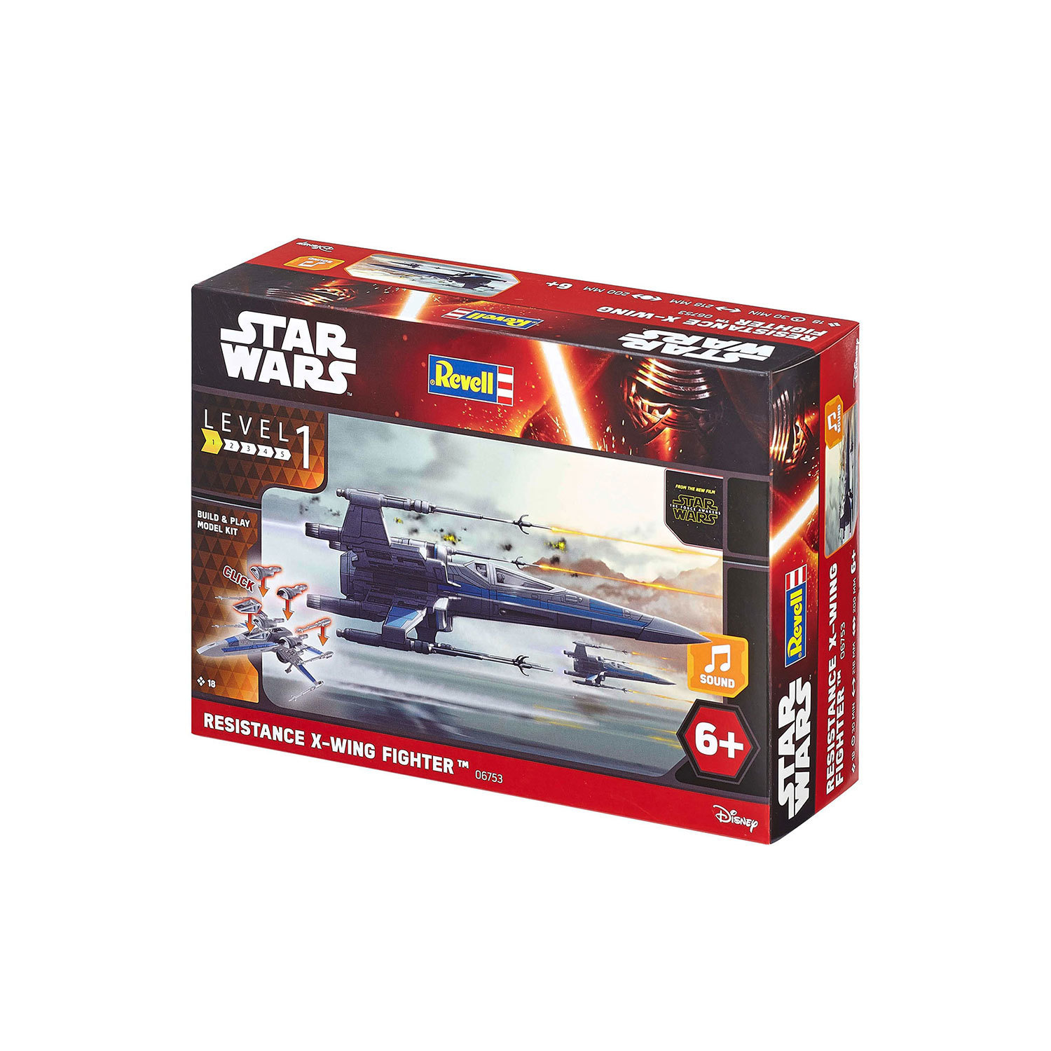 Модель для сборки Revell Звездные войны Истребитель Х-Wing Собери и играй 06753 - фото 3