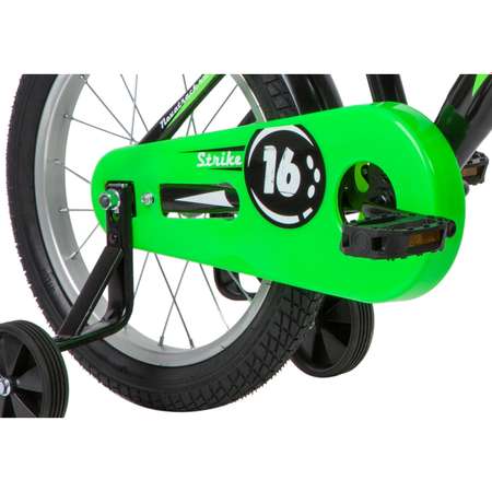 Велосипед 16 черно-зеленый NOVATRACK STRIKE