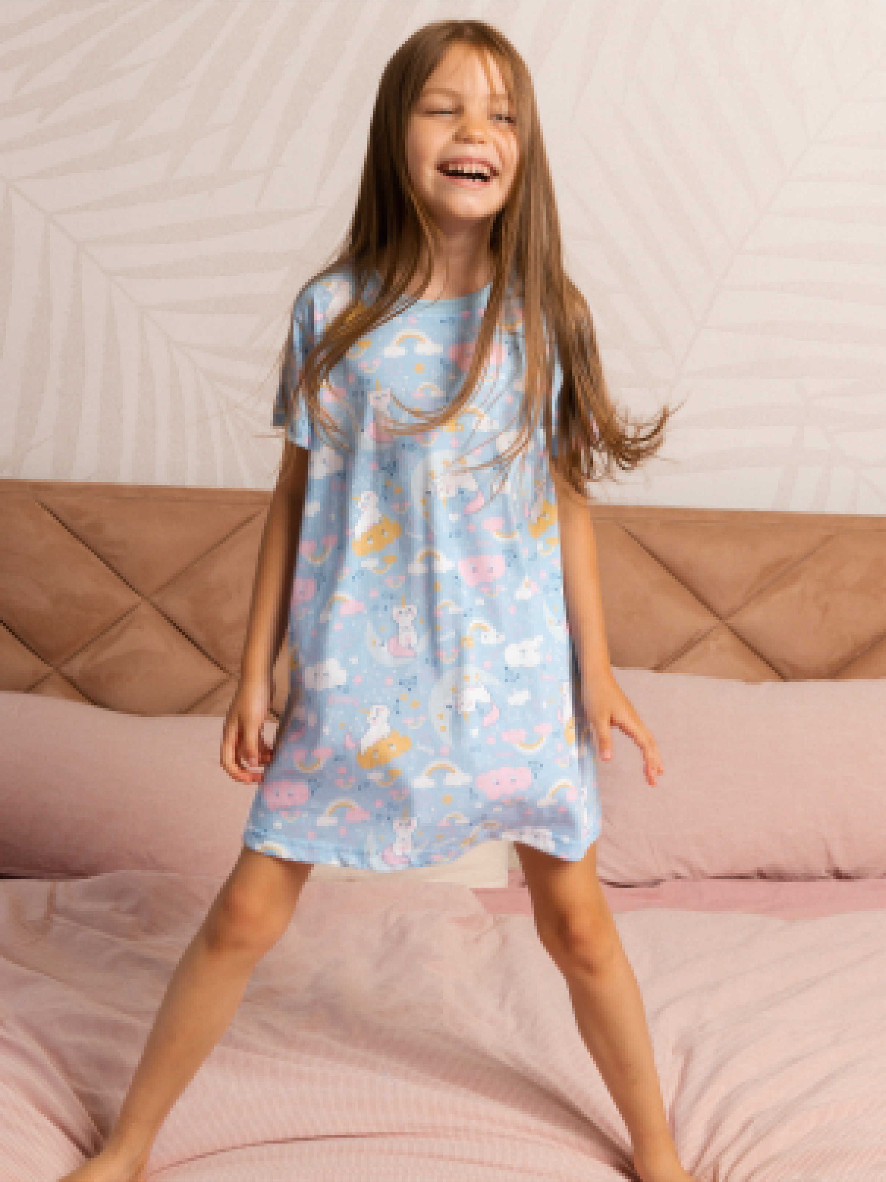 Сорочка ночная Girls and Boys BRFW21-046 blue - фото 8