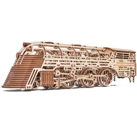 Cборная модель Wood Trick Механический Поезд Атлантический экспресс из дерева