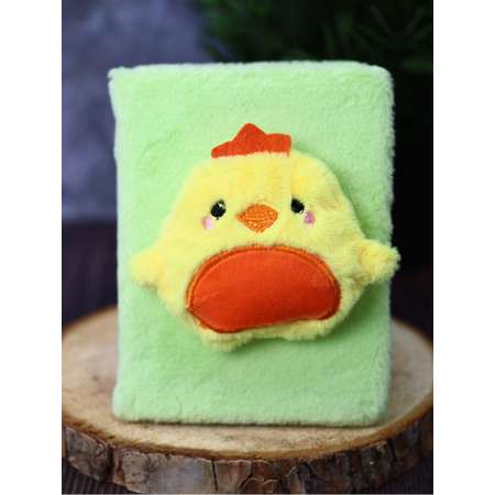 Блокнот плюшевый iLikeGift Duck green