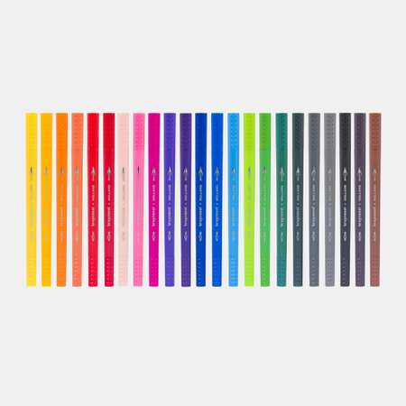 Набор капиллярных ручек BRUYNZEEL Creatives толщина линии 0.4мм кисть 24 цвета в картонной упаковке