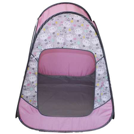 Палатка Zabiaka детская игровая «Радужный домик» 80 × 55 × 40 см Принт «Коты на сером»